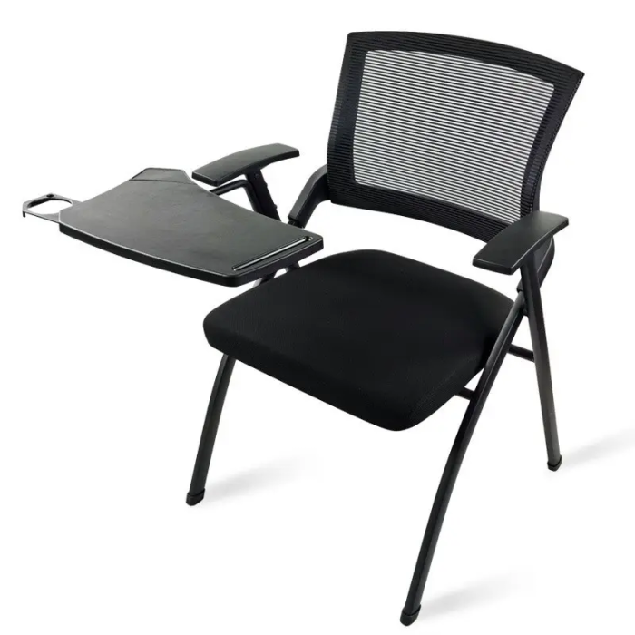 Mesh-Back Training Chair with Writing Tablet