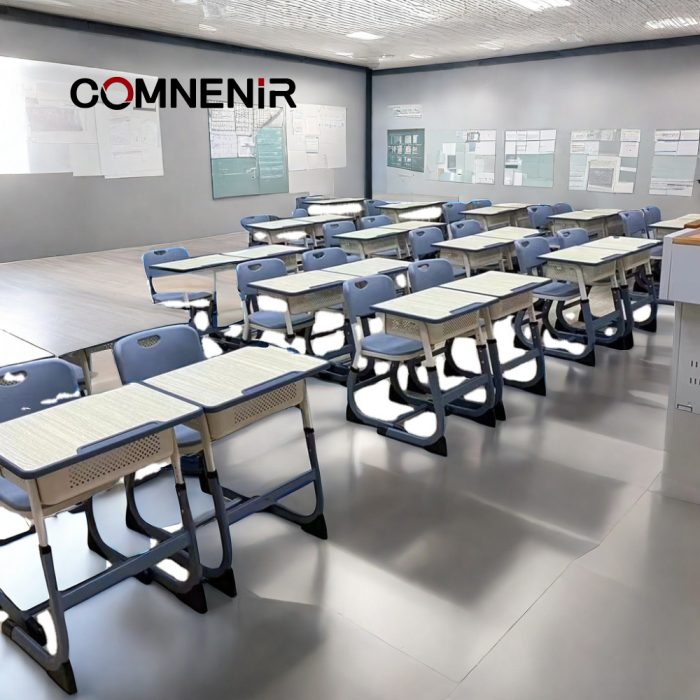 Student Desk and Chair with Under-Desktop Basket — изображение 5