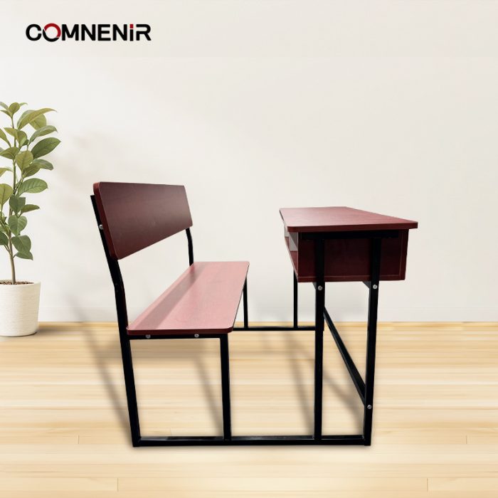 Double School Desk with Bench Seat - Image 2