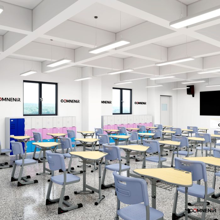 Single Student Desk and Chair with Curved-Edge Top - Image 3