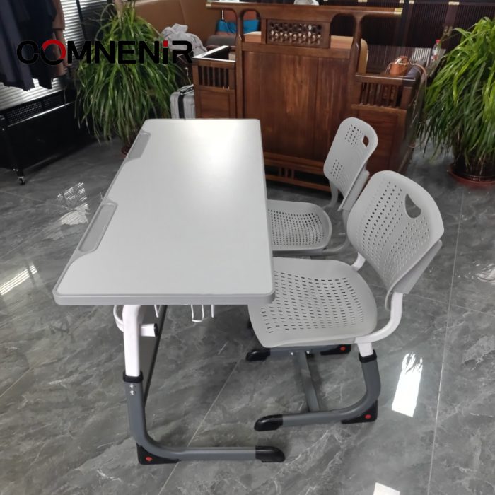 Double School Desk with Side and Front Panels — изображение 2