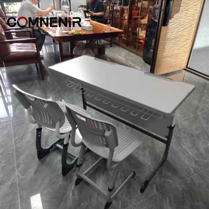 Double School Desk with Side and Front Panels — изображение 5